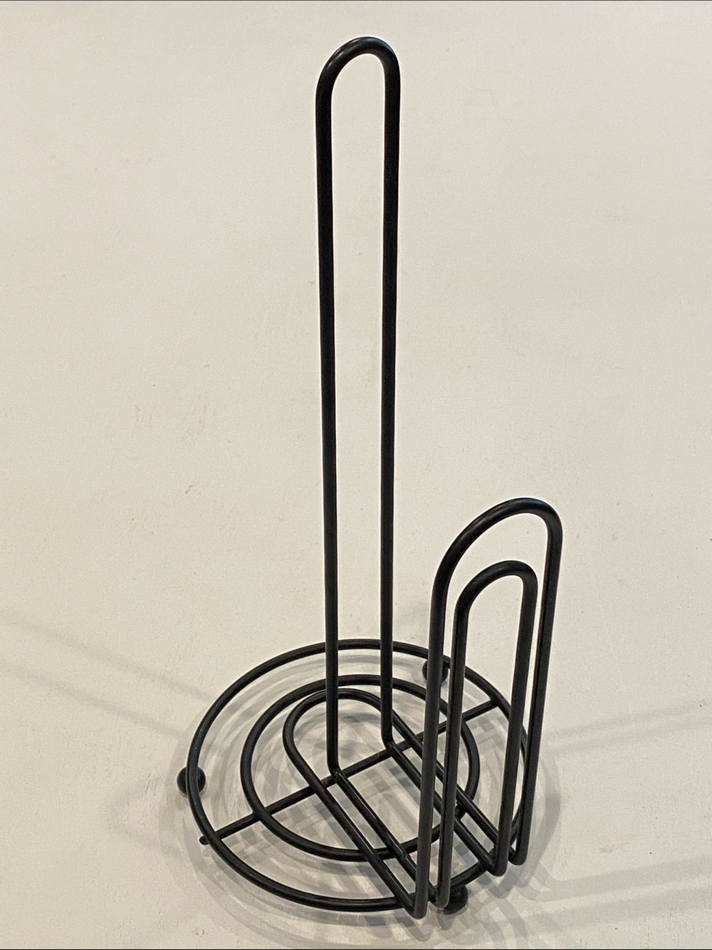 Black Metal Paper Towel Holder
